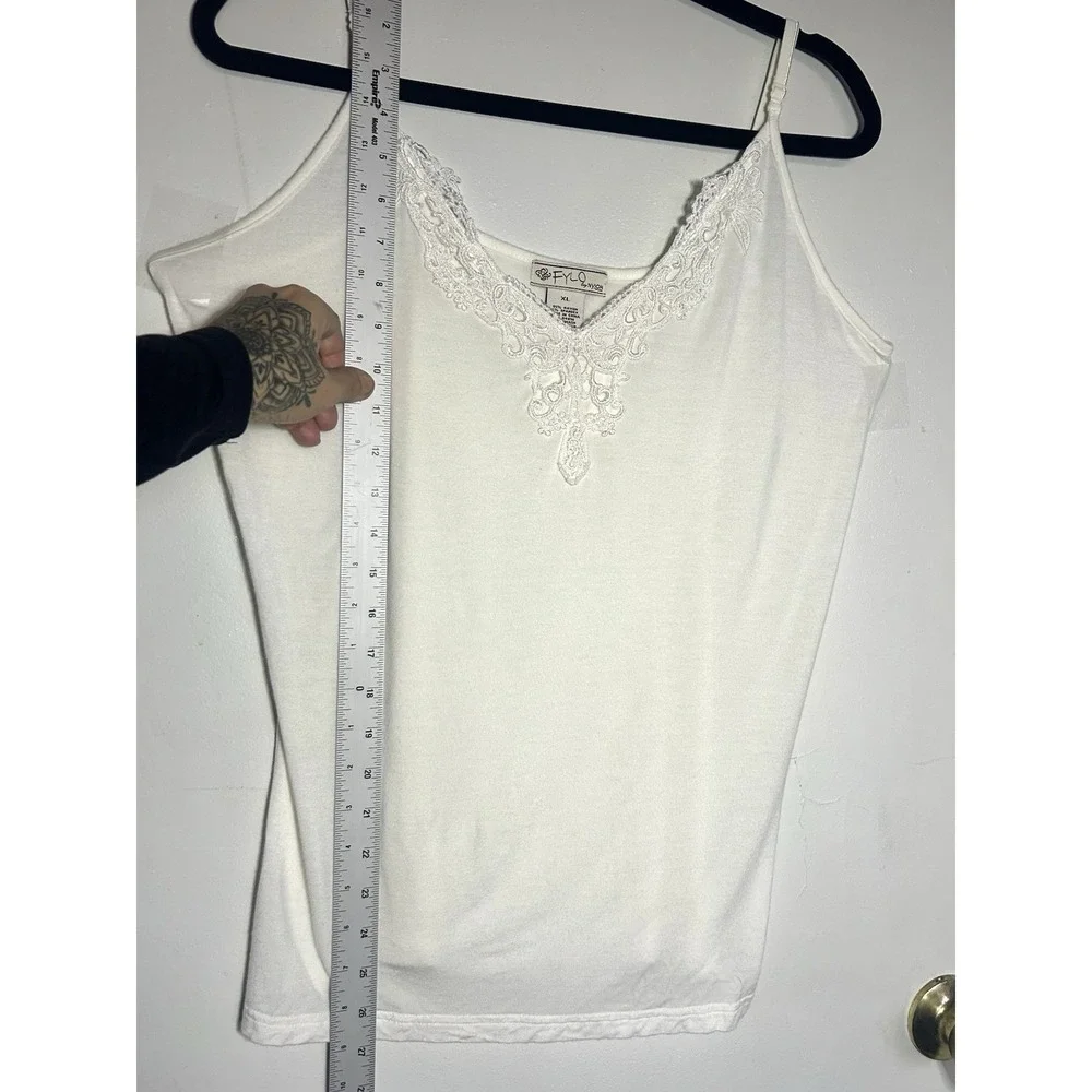 Fylo Woman's Tank Top Y2K Cottage Core Romantic‎ Bohemian Adjustable Strap XL - Picture 6 of 9